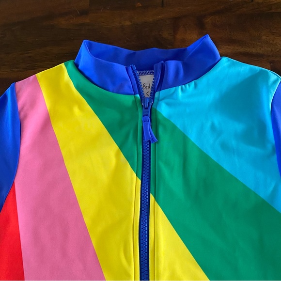 Mini Boden Multi Rainbow Swimsuits Girls - Picture 6 of 12